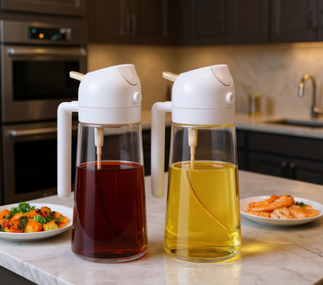 ⚡ 2-in-1 Olive Oil Dispenser with Spray Bottle
