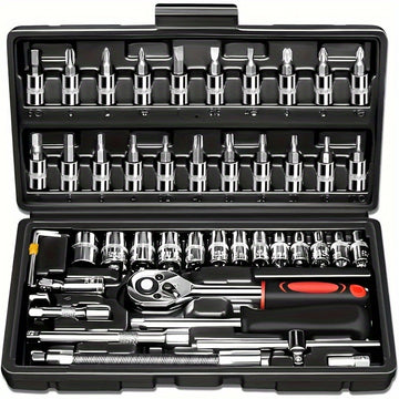 🔧 46-Piece Mechanical Tool Set – Power & Precision at Your Fingertips