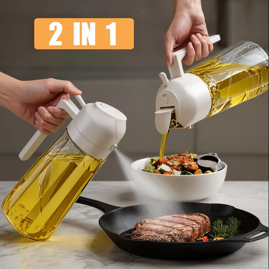 ⚡ 2-in-1 Olive Oil Dispenser with Spray Bottle