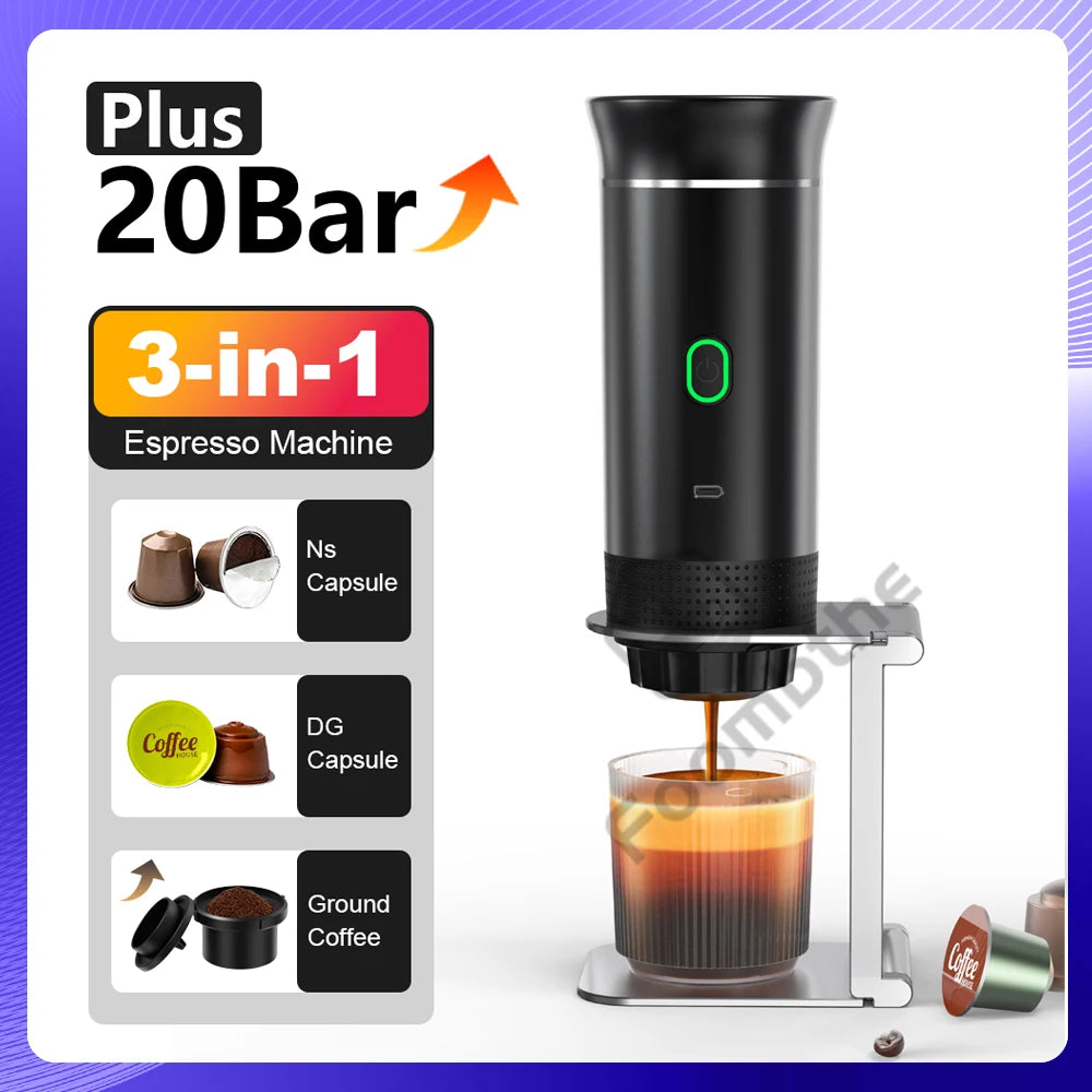 ☕ Portable 3-in-1 Espresso Coffee Machine – Perfect Coffee Anywhere You Go