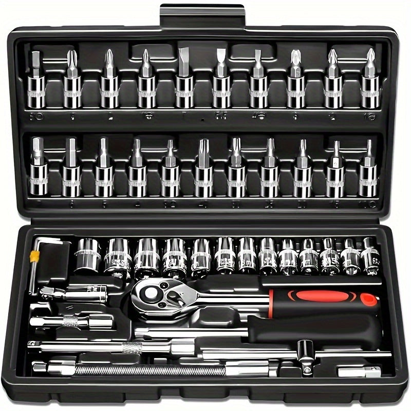 🔧 46-Piece Mechanical Tool Set – Power & Precision at Your Fingertips